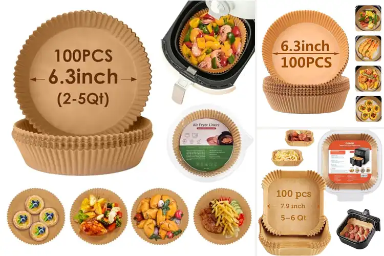 Detailed view of Best 100 Pack Air Fryer Liners