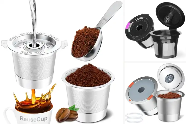 Detailed view of Best 2 Pack K Cup Reusables: Brew Better Coffee & Save Earth