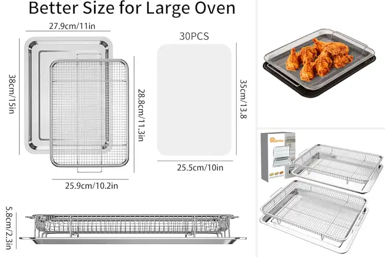 Detailed view of Best Air Fryer Basket For Oven: Crisp Healthier Meals Fast