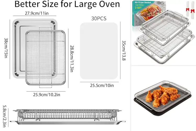Detailed view of Best Air Fryer Tray For Oven: Crisp Healthier Meals Fast