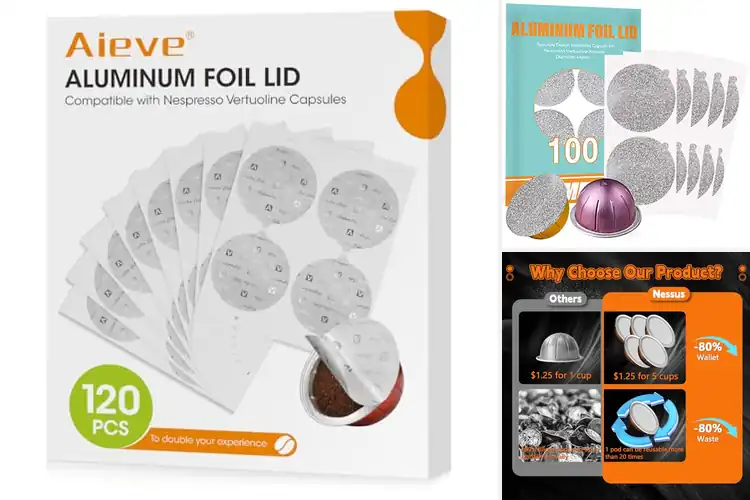 Detailed view of Best Aluminum Foil Coffee Pod Lids for Saving Money & Waste