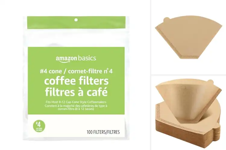 Detailed view of Best Amazon Basics Cone Coffee Filters