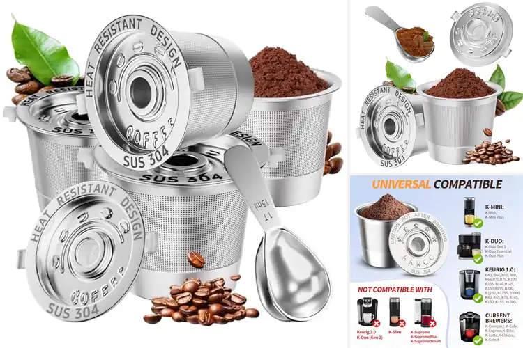 Detailed view of 10 Best BPA Free Stainless Steel K Cups: Brew Better, Save More