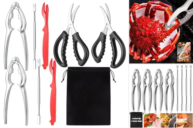 Detailed view of 10 Best Crab Crackers Sets for Effortless Seafood Enjoyment
