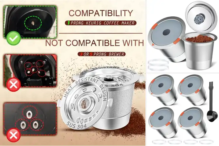 Detailed view of 10 Best Durable Stainless Steel K Cups: Brew Bliss