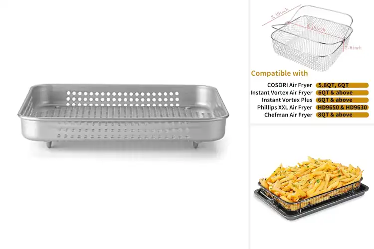 Detailed view of Best Easy Clean Air Fryer Basket