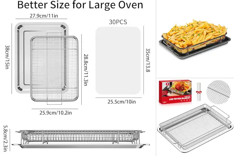 Detailed view of Best Easy Cleanup Oven Basket