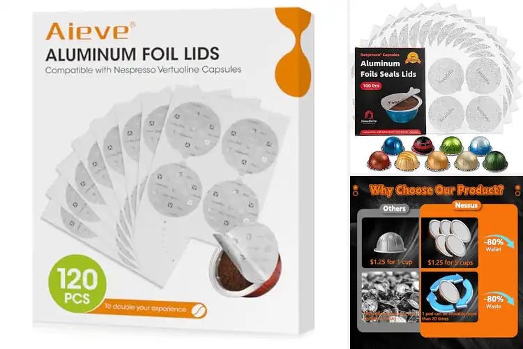 Detailed view of Best Easy Seal Aluminum Lids For Reusable Pods