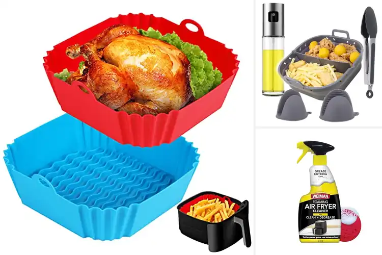 Detailed view of Best Easy To Clean Air Fryer Basket Set