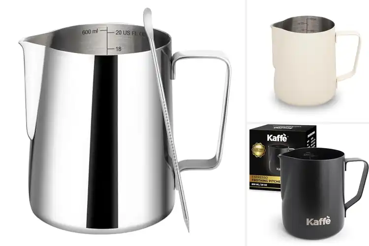 Detailed view of Best Ergonomic Handle Milk Frothing Pitchers