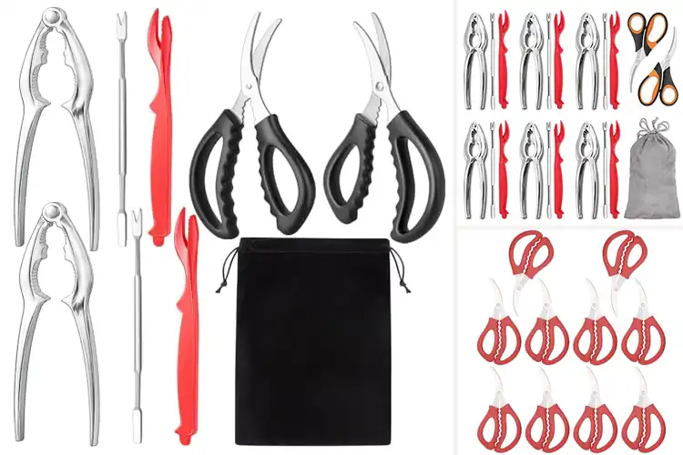 Detailed view of 10 Best Gift Seafood Scissors Sets That Make Dining Easy