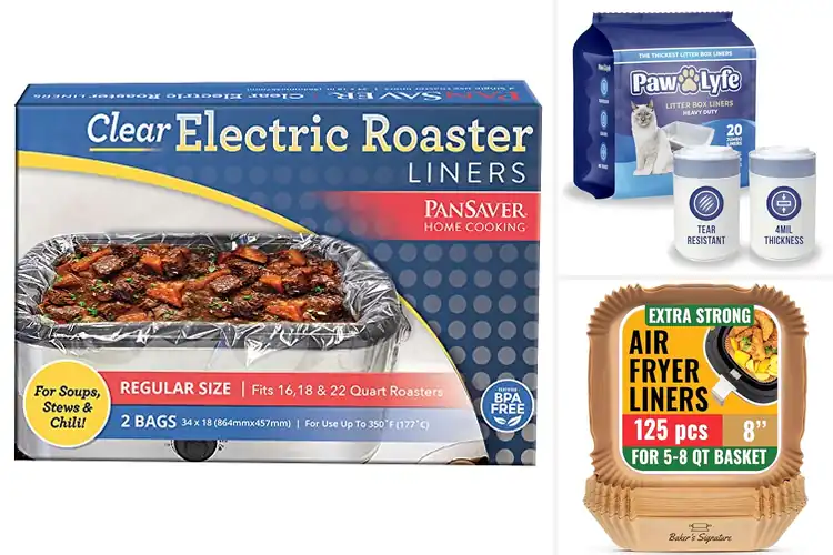 Detailed view of Best No Fuss Cleanup Liners