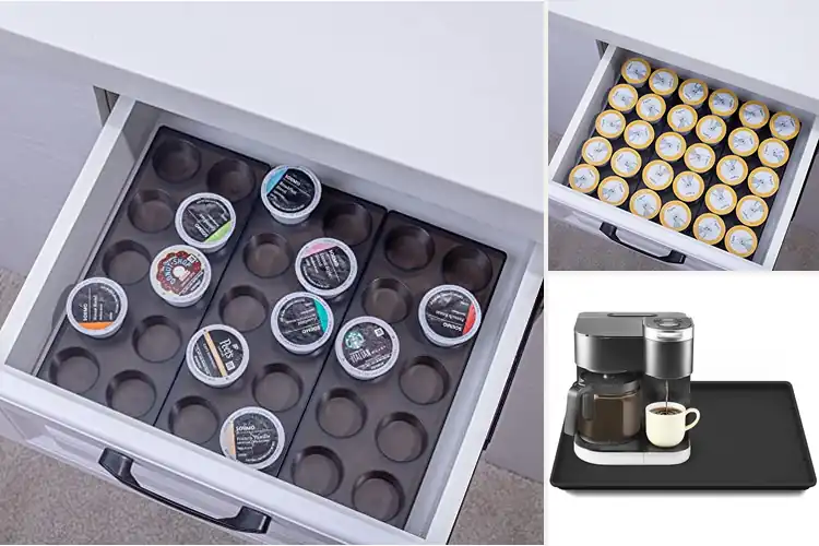 Detailed view of Best Non-Slip Coffee Pod Trays