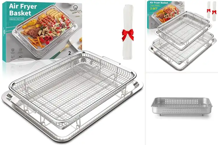 Detailed view of Best Non-Stick Air Fryer Basket For Oven