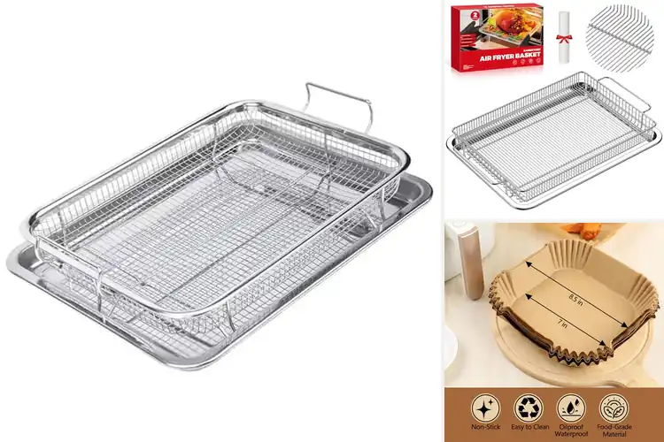 Detailed view of Best Oil Free Air Fryer Basket For Healthier Meals