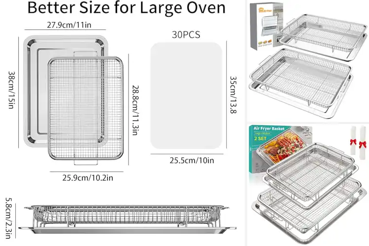 Detailed view of Best Oven Air Fryer Trays for Crispy, Healthy Cooking