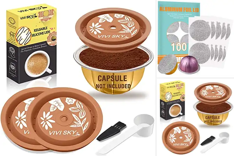 Detailed view of Best Reusable Capsule Lids For VertuoLine