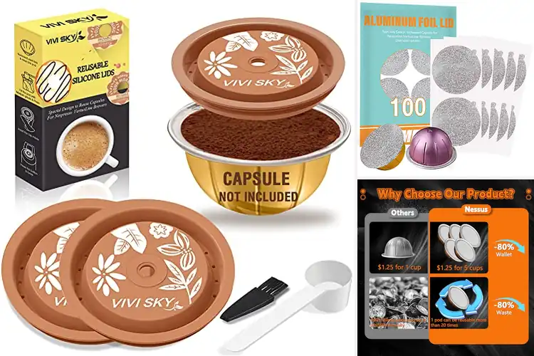 Detailed view of Best Reusable Coffee Pod Lids