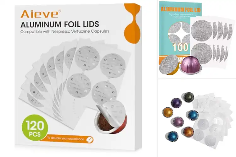 Detailed view of Best Reusable VertuoLine Capsule Foils
