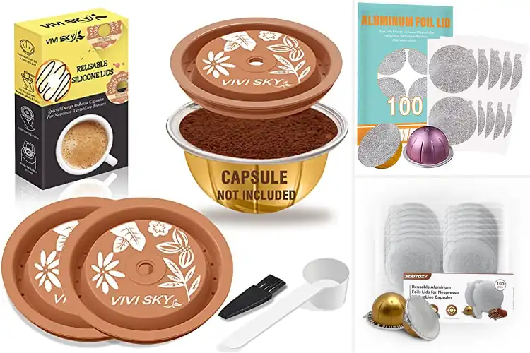 Detailed view of Best Reusable VertuoLine Capsule Lids