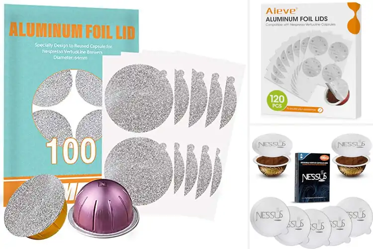 Detailed view of Best Reusable VertuoLine Foil Lids