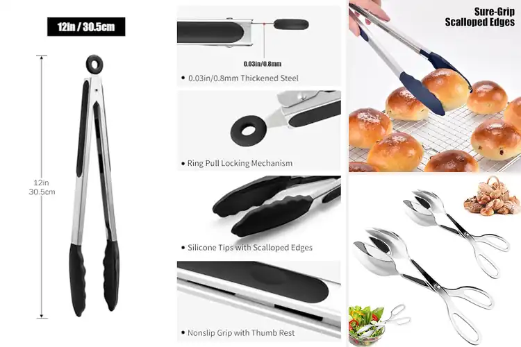Detailed view of 10 Best Seafood Buffet Tongs for Perfect Serving