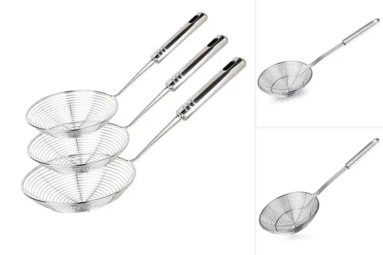 Detailed view of 10 Best Seafood Frying Strainers for Crispy Perfection