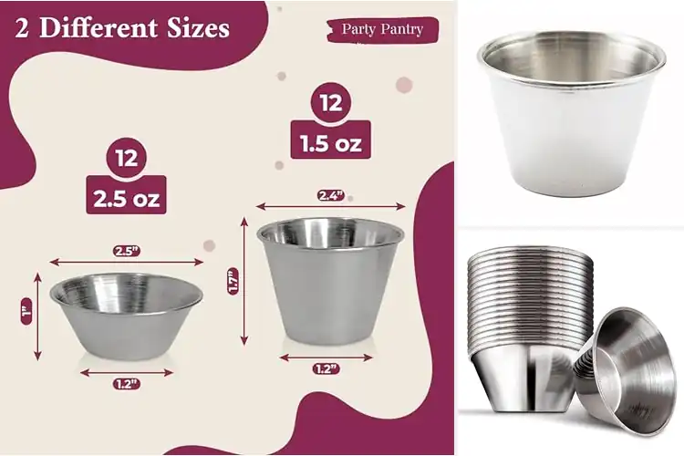 Detailed view of 10 Best Seafood Sauce Cups for Perfect Dips