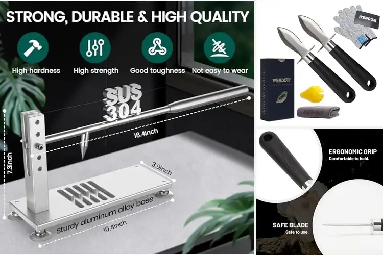 Detailed view of 10 Best Seafood Shuckers for Easy and Safe Oyster Prep