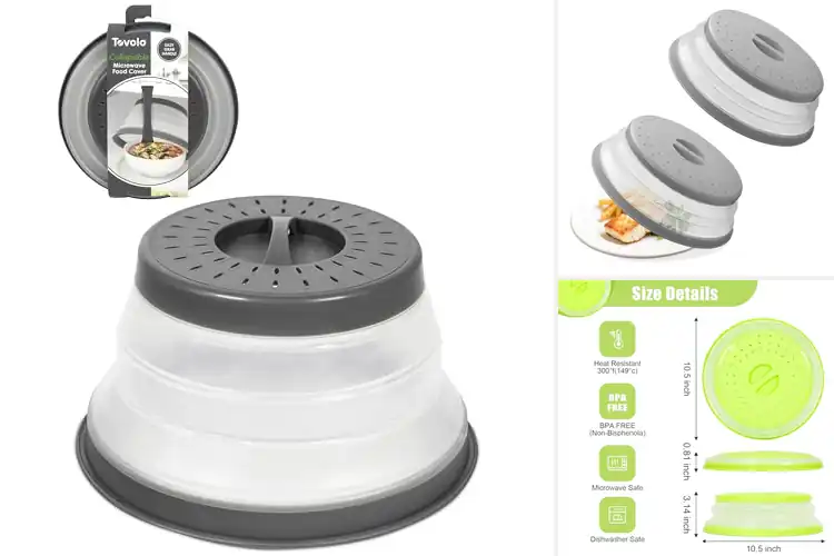 Detailed view of Best Space Saving Microwave Lids