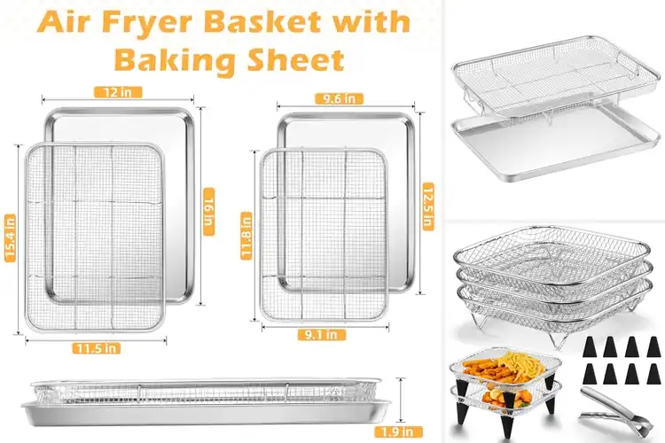 Detailed view of Best Stainless Steel Air Fryer Sets