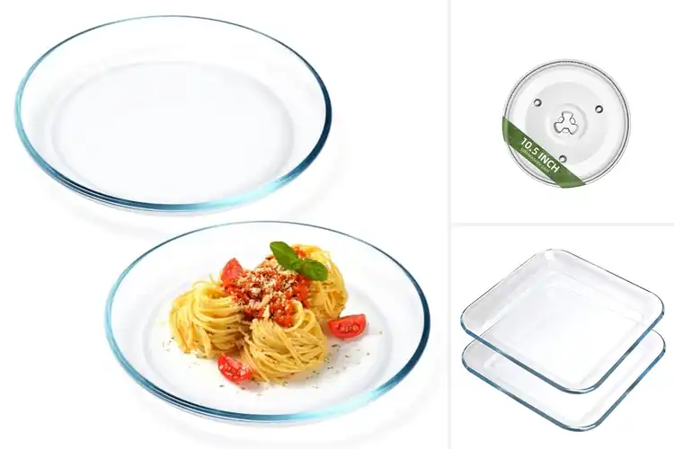 Detailed view of Best Tempered Glass Microwave Plates