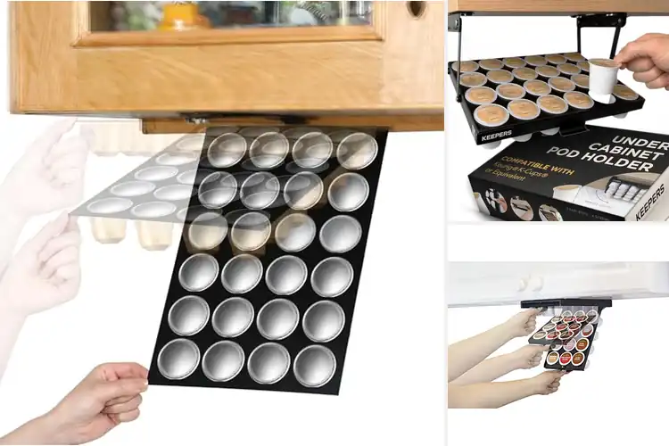 Detailed view of Best Under Cabinet Coffee Storage