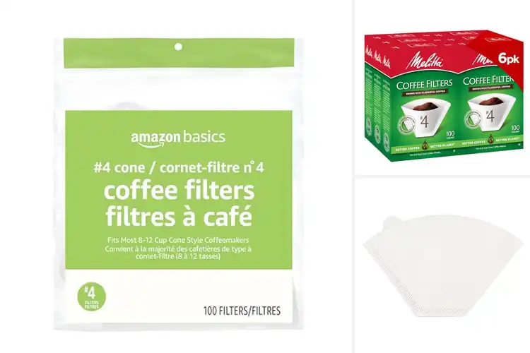 Detailed view of 10 Best White #4 Cone Coffee Filters For 8-12 Cup Coffee Makers