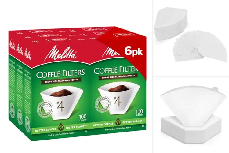Detailed view of Best White Paper Cone Coffee Filters