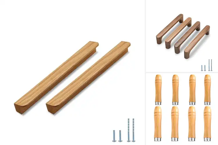Detailed view of 10 Best Wooden Handles to Instantly Elevate Your Kitchen