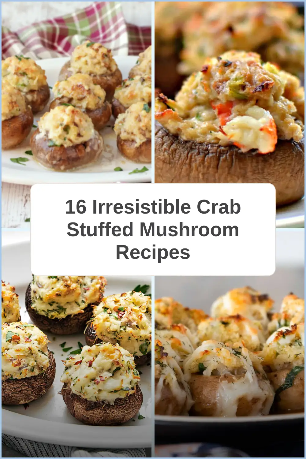 Photo of 16 Irresistible Crab Stuffed Mushroom Recipes