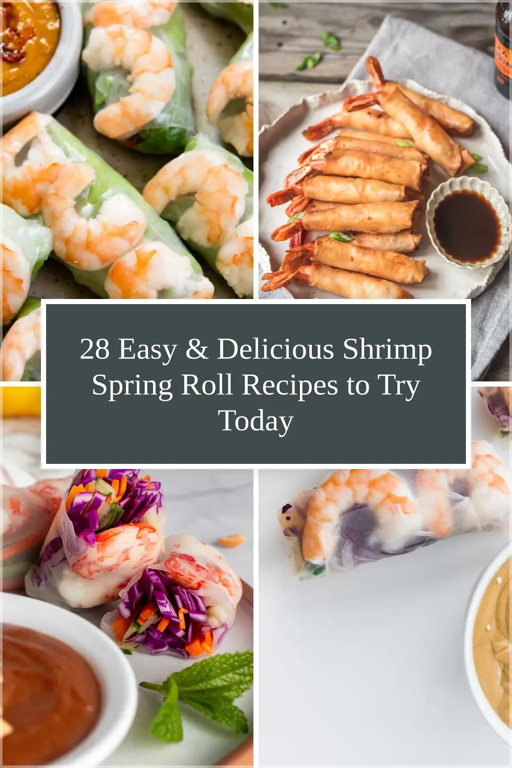Photo of 28 Easy & Delicious Shrimp Spring Roll Recipes to Try